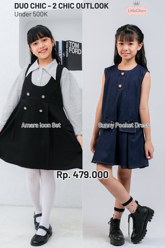 BUNDLING Amara Icon Set + Sunny Pocket Dress