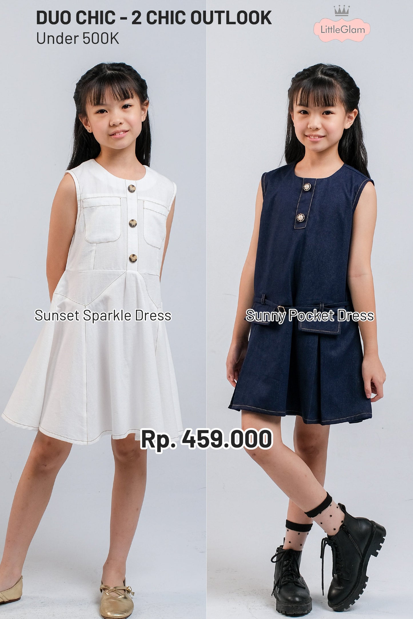 BUNDLING Sunset Sparkle Dress + Sunny Pocket Dress