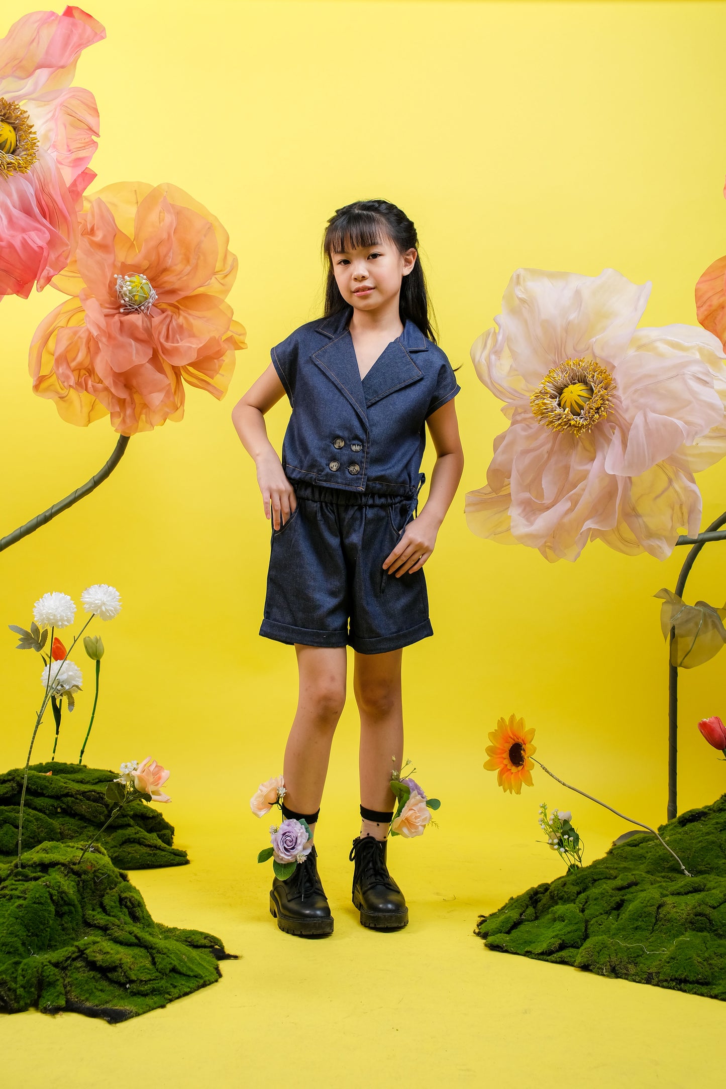 BUNDLING Alessia Set Denim + Cotton Candy Cloud