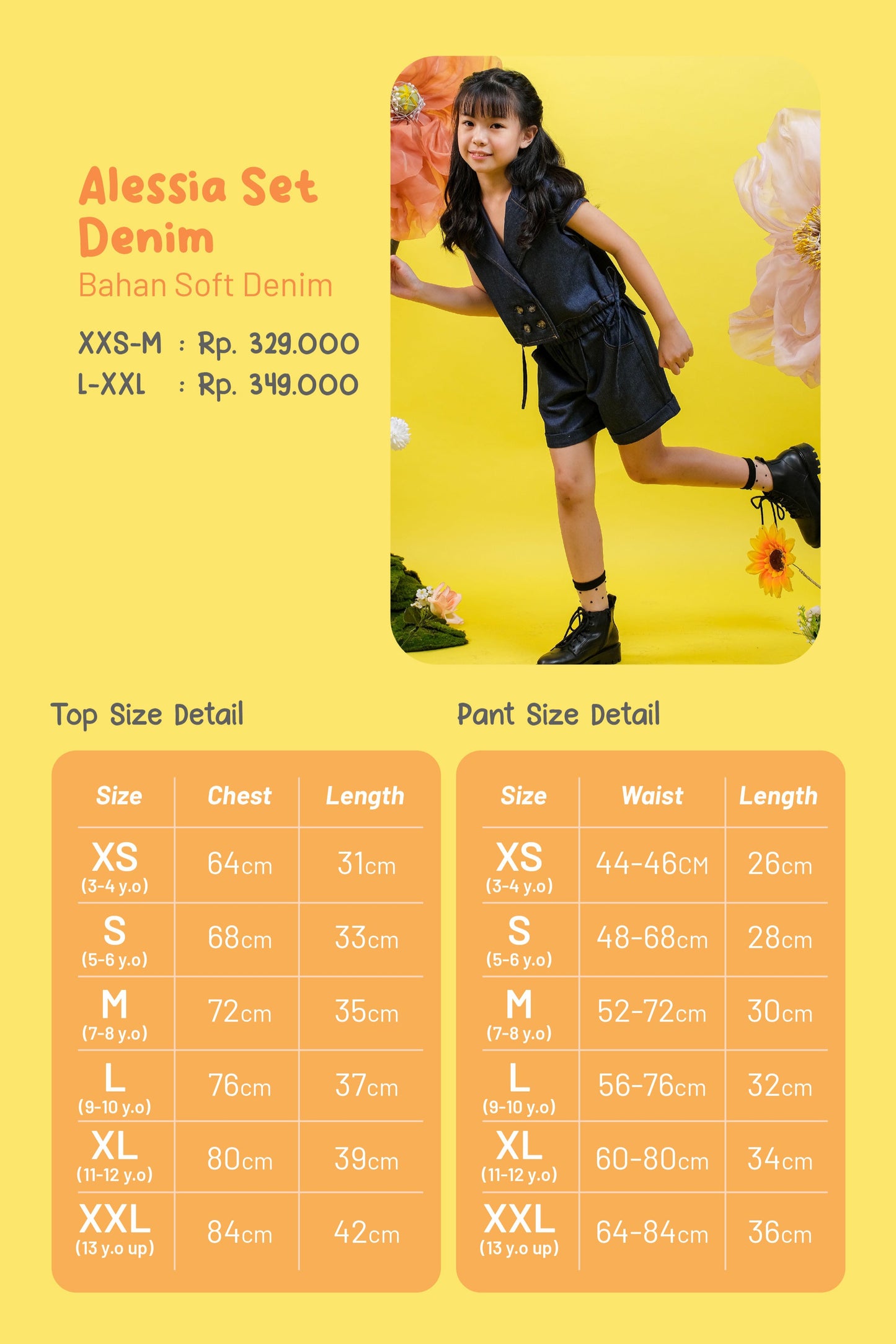 BUNDLING Alessia Set Denim + Cotton Candy Cloud