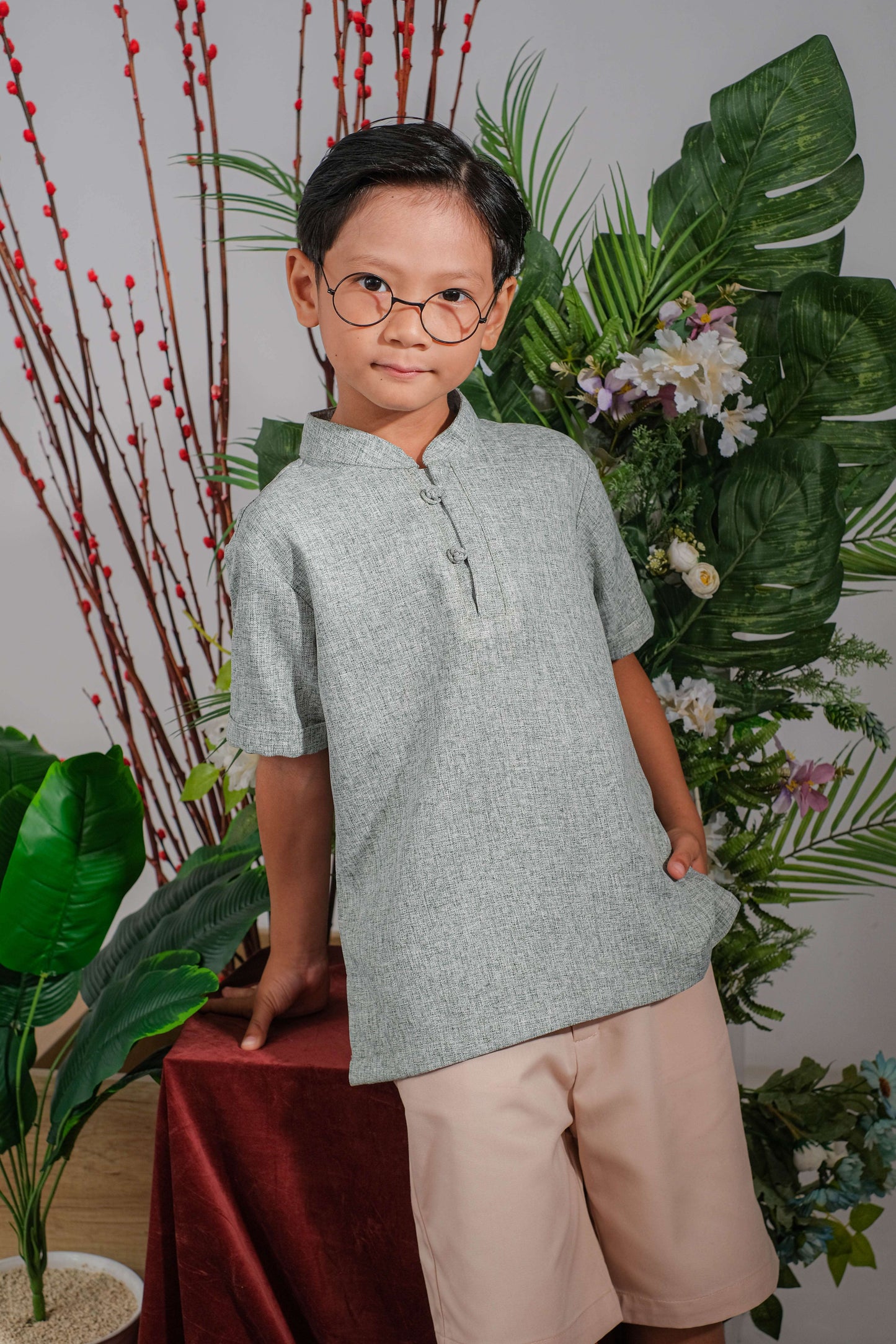 BUNDLING Emerald Dress + Emerald Boy Top