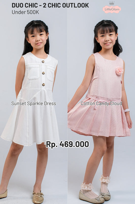 BUNDLING Sunset Sparkle Dress + Cotton Candy Cloud