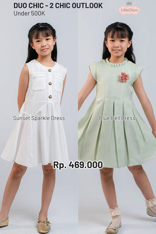 BUNDLING Sunset Sparkle Dress + Bluebell Dress