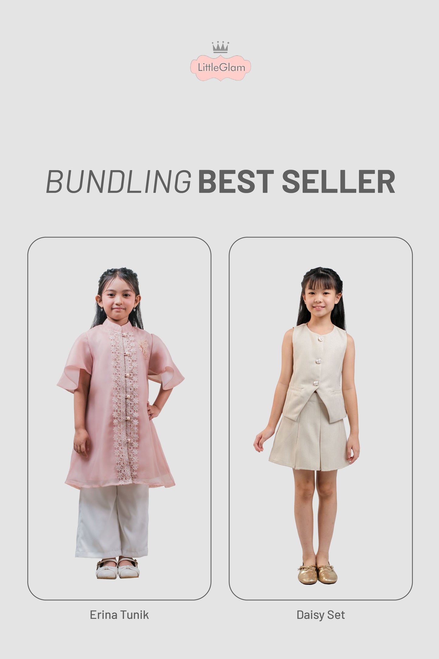 BUNDLING Daisy Set + Tunik Erina