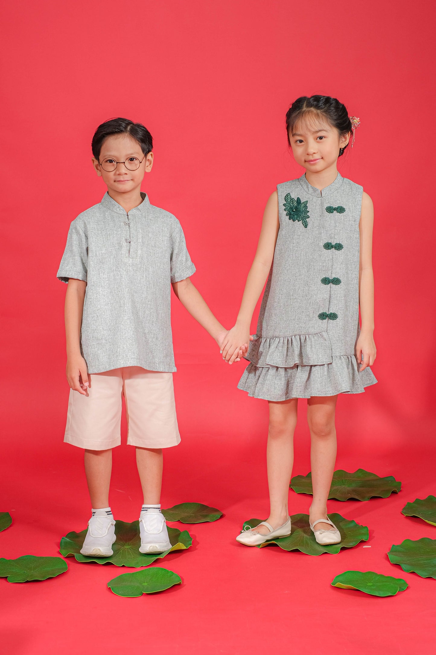 BUNDLING Emerald Dress + Emerald Boy Top