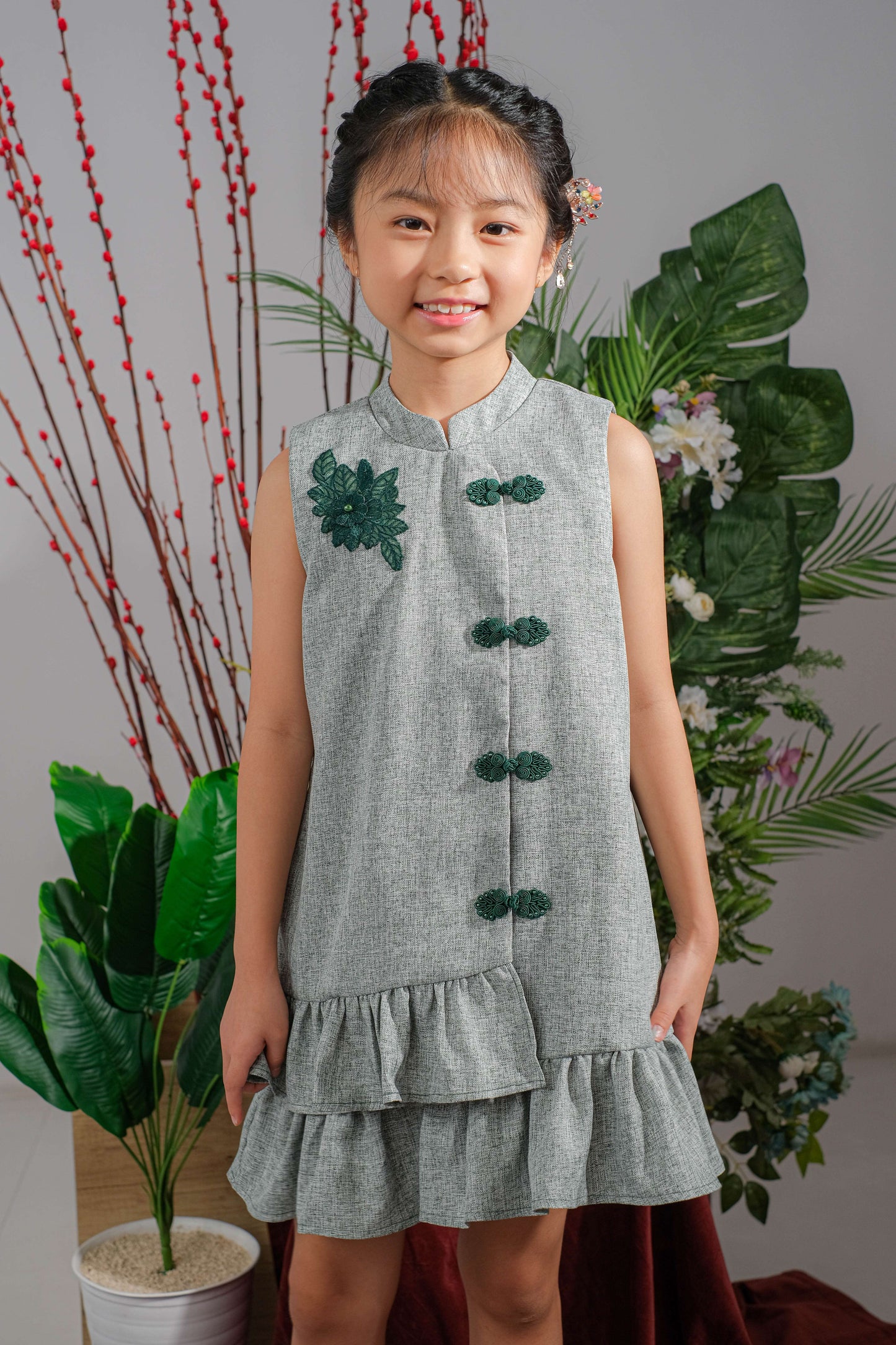 BUNDLING Emerald Dress + Emerald Boy Top