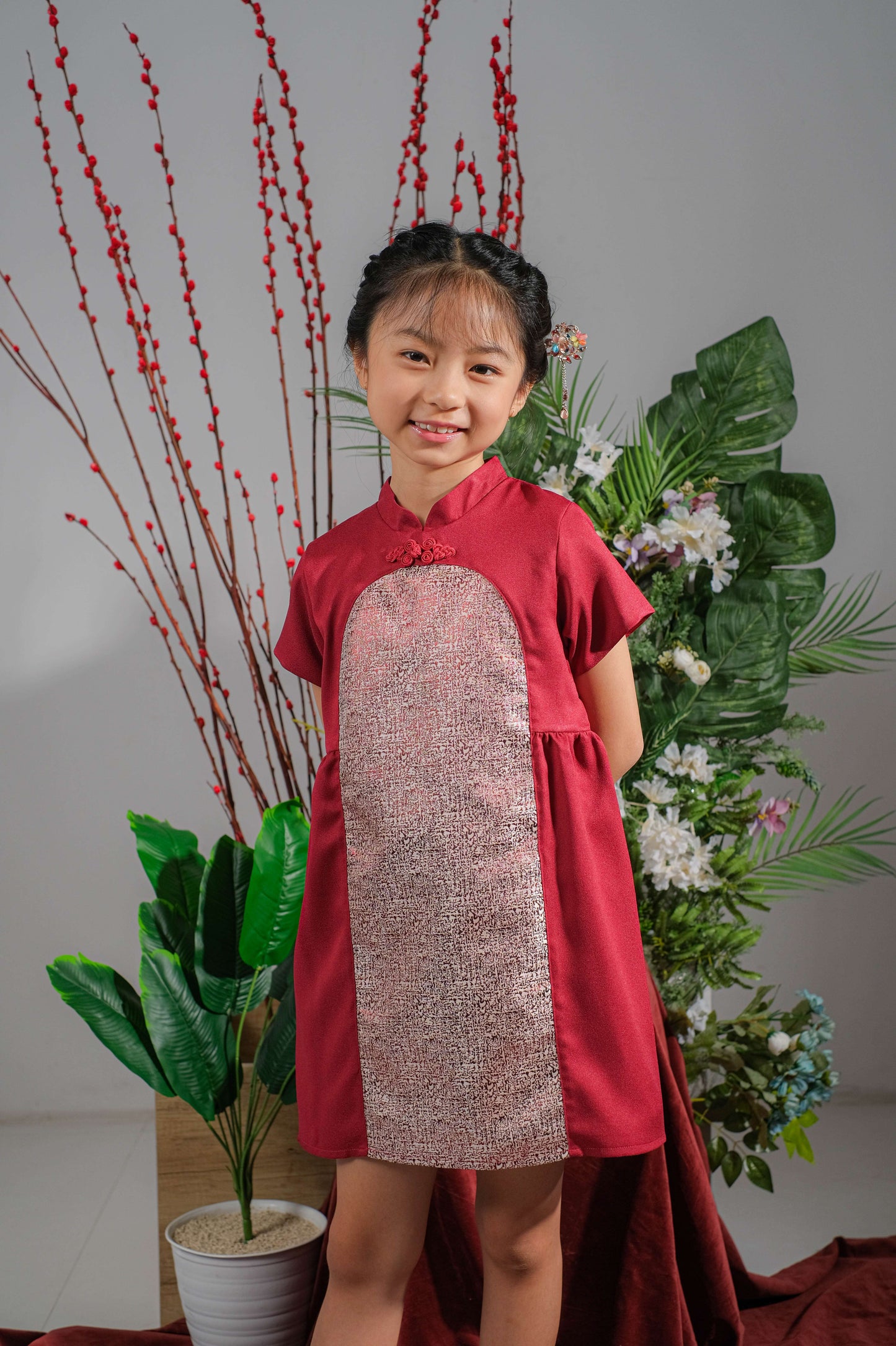 BUNDLING Garnet Dress + Garnet Mom Top