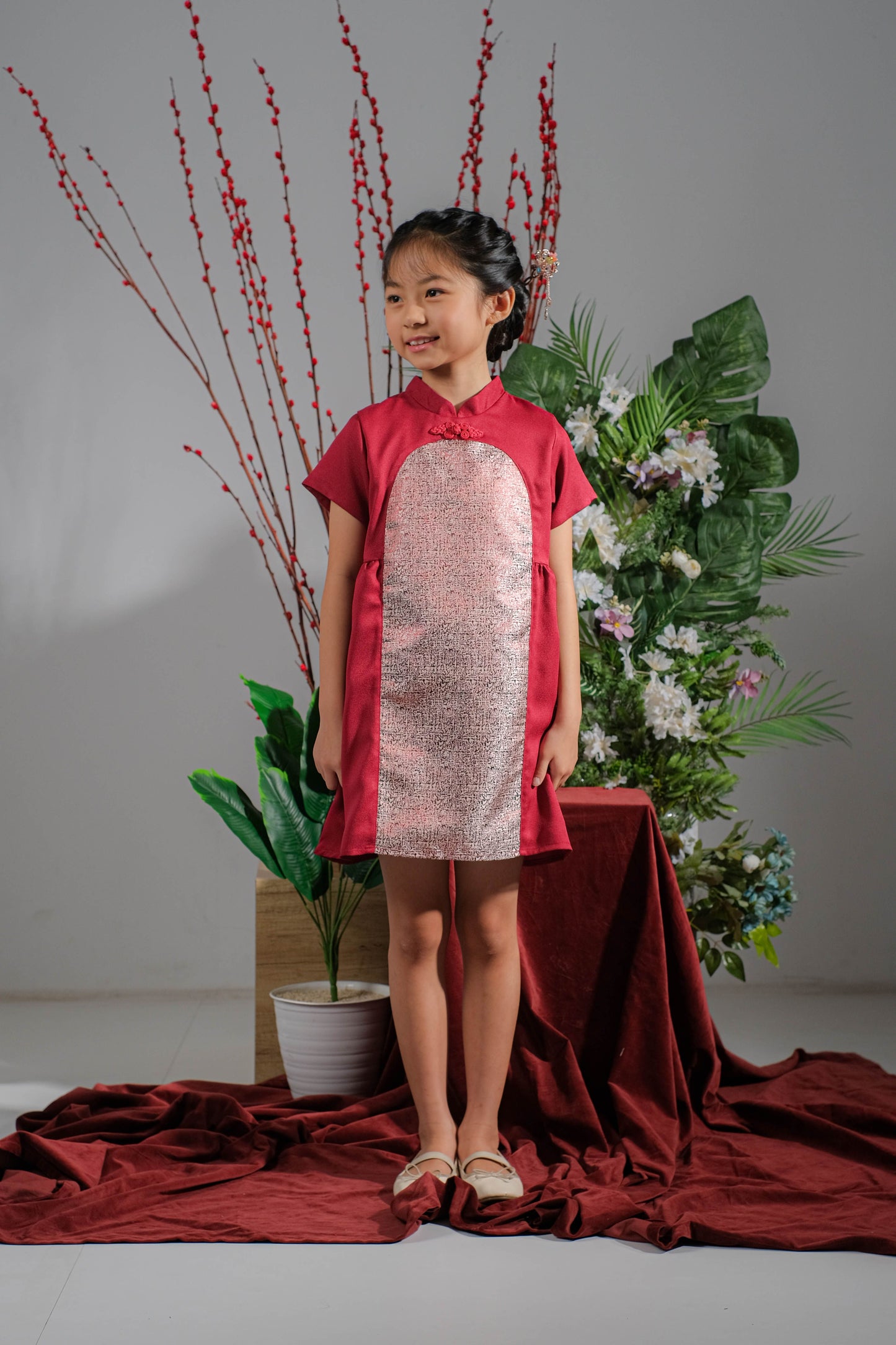 BUNDLING Garnet Dress + Garnet Mom Top